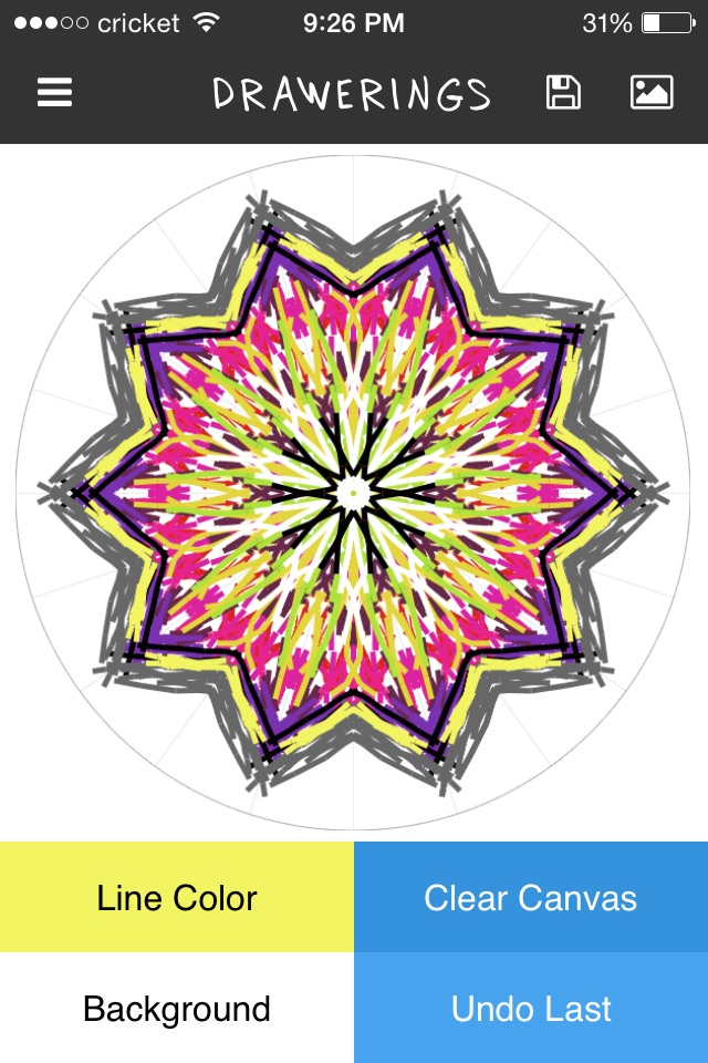 Drawerings - Mandala Kaleidoscope Drawings! screenshot 2