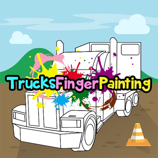Trucks Finger Painting Icon