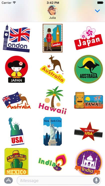 Travel Stickers – Holiday Greetings for iMessage