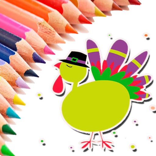 Thanksgiving Coloring Pages - Happy Holiday Icon