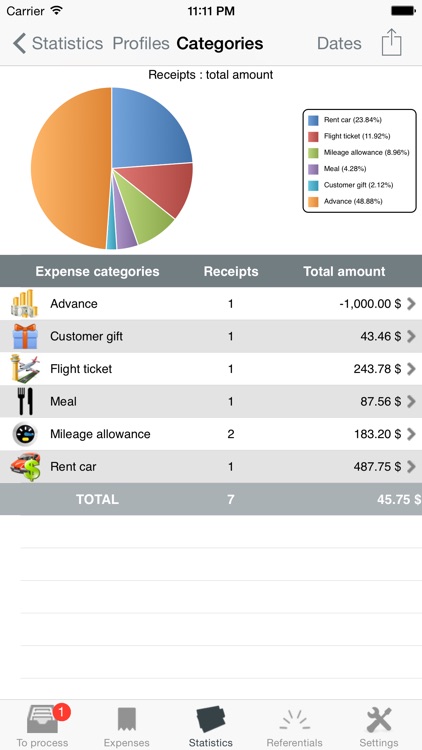 iExpenses Pro, manage all your reimbursements screenshot-4