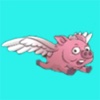 Flappy pig on the way with magic power
