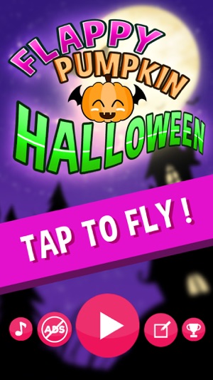 HalloWeen顏色Flappy南瓜蝙蝠 - 飛行GO！