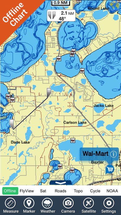 Maine lakes charts - GPS fishing maps Navigator screenshot 3