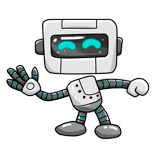 Funny Robot! Cute Stickers!