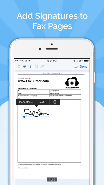 Fax Burner - Send & Receive Faxes