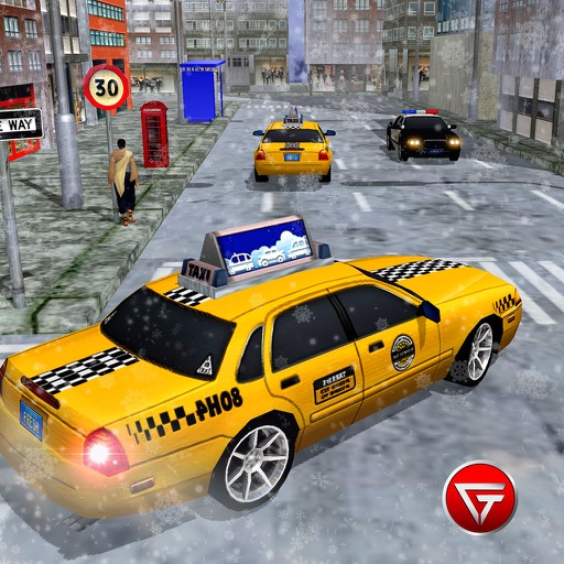 Crazy Taxi Driving 3D - Snow City iOS App