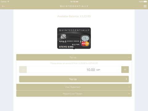 Quintessentially Currency Card screenshot 3