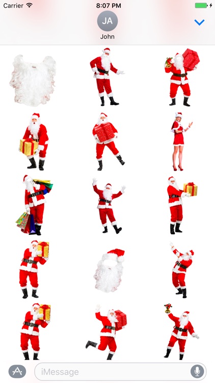 Selfie Santa Sticker screenshot-3