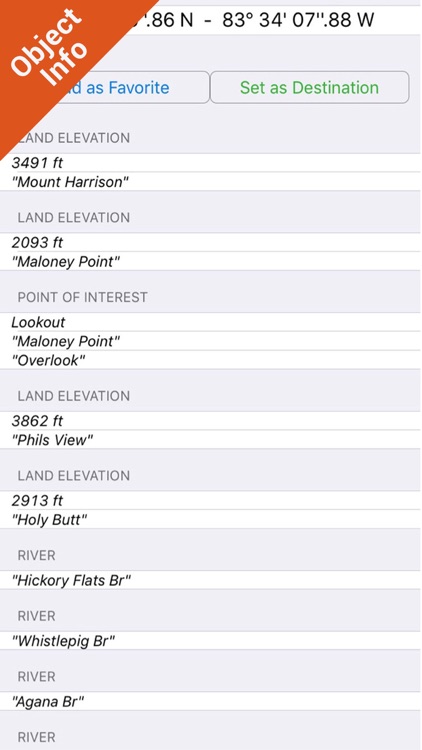 Great Smoky Mountains Park - GPS Map Navigator