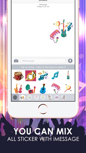 Music Emoji Stickers Keyboard Art Themes ChatStick(圖3)-速報App