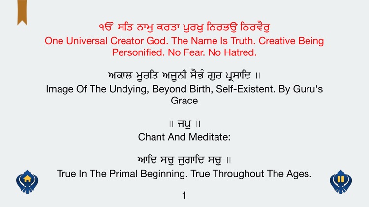Japji Sahib in Gurmukhi Hindi English MP3 free screenshot-3