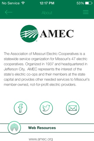 Association of Missouri Electric Cooperatives screenshot 3
