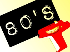 80's Slang Animated Retro Labels