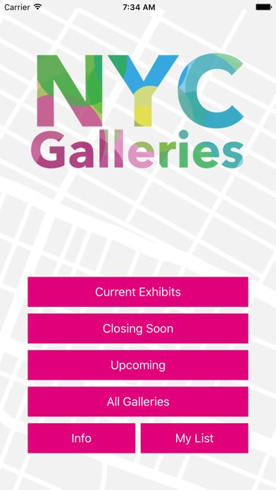 How to cancel & delete NYC Galleries from iphone & ipad 1