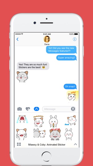 Miawsy & Coby: Animated Sticker stickers by DeLo(圖1)-速報App