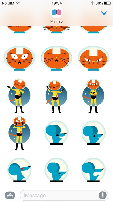 Astro Cat Stickersのスクリーンショット5 Astro Cat Stickersのスクリーンショット5