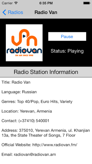 Armenia Radio Live Player (Armenian)(圖1)-速報App