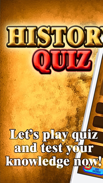 History Quiz - Khám phá những bí mật của lịch sử và trở thành nhà thông thái trong lĩnh vực này. Với những câu hỏi thử thách kiến thức lịch sử, bạn sẽ được đắm mình trong một cuộc phiêu lưu vô cùng hấp dẫn với History Quiz.