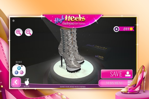 High Heels Designer Girl Game-Design Fashion Shoes screenshot 4