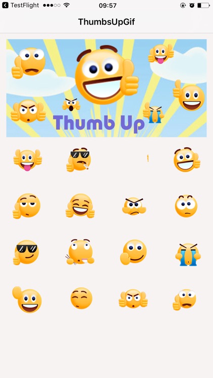 Thumbs Up Sticker - GIF Emoji for iMessage Free