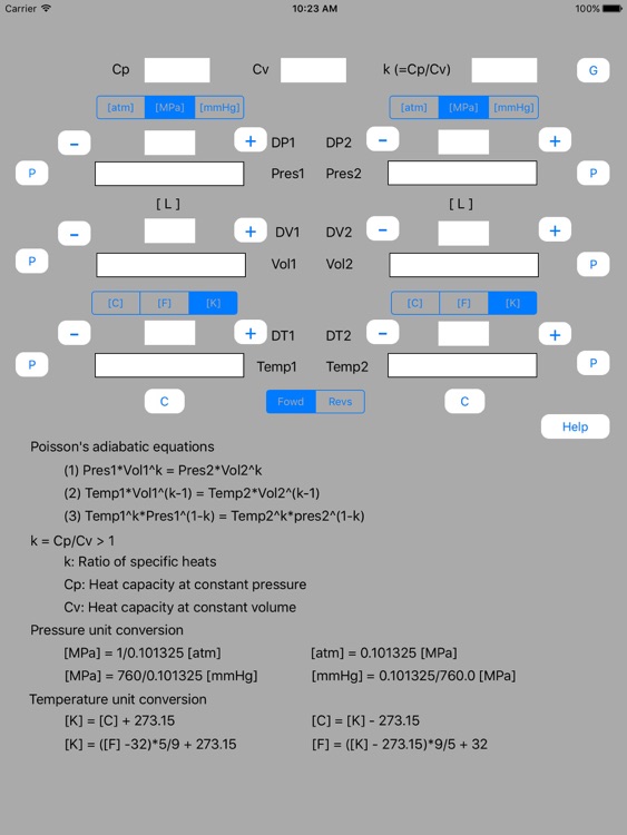 Adiabatic Calculator