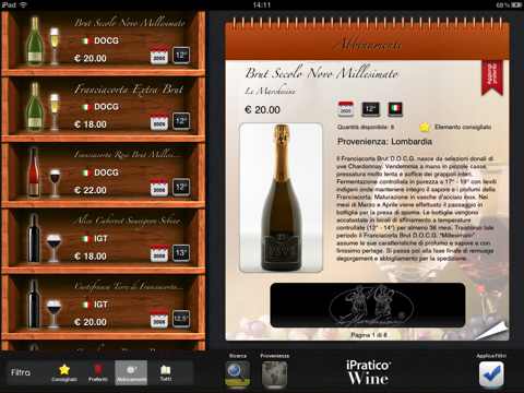 iPratico Wine screenshot 2