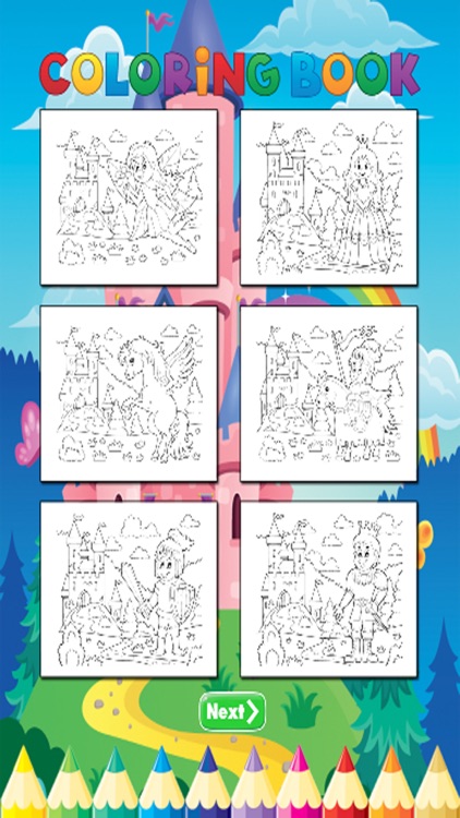 Princess Art Coloring Book - for Kids