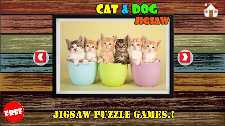 Cats And Dogs Jigsaw Puzzles Pet Games For Kids