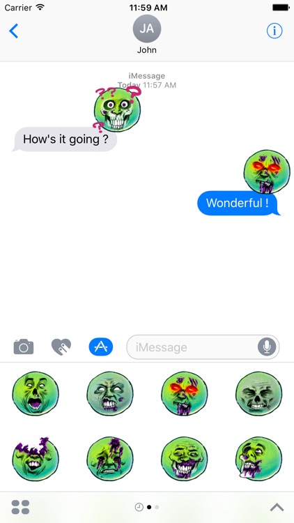 Zombie Halloween Stickers