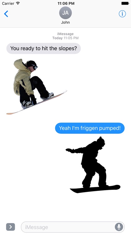 Snowboard stickers