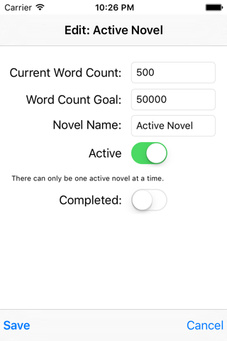 Novel Word Count screenshot 4