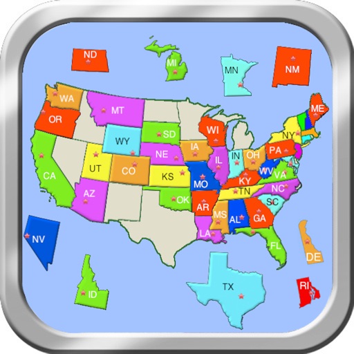 米国パズルマップ