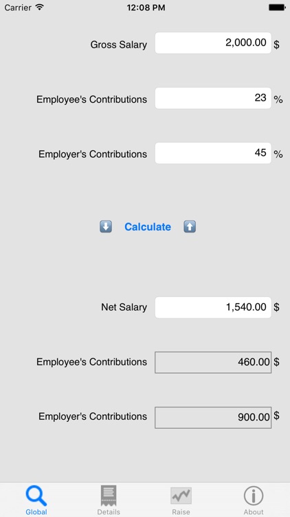 Salary Net/Gross, your income