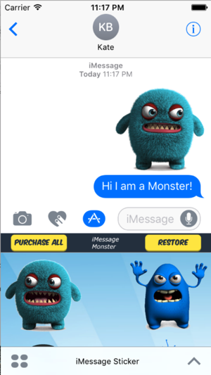 Cute Monster Stickers(圖3)-速報App