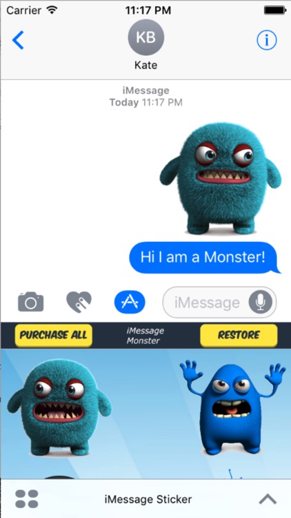 Cute Monster Stickers