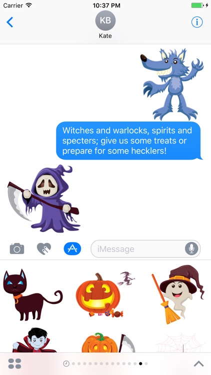 Crazy Halloween Sticker for iMessage #4