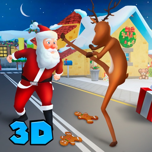 Santa VS Snowman: Christmas Cartoon Fighting Full Icon