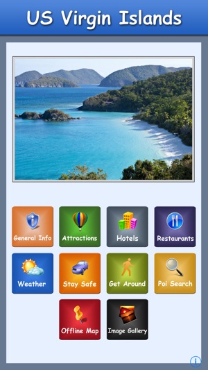 Virgin Islands-USA Offline Map Travel Gu