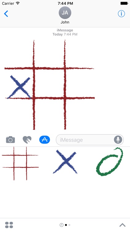 Tic Tac Toe Stickers