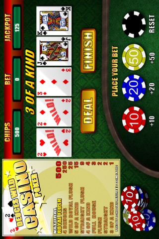 Deuces Wild Casino Poker screenshot 2