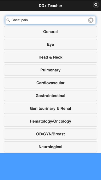 DDx Teacher: Differential Diagnosis/History Aid