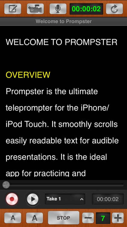 Prompster™ - Teleprompter