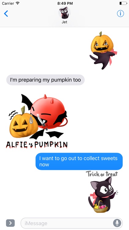 Halloween Stickers Free Samples for Text Messages