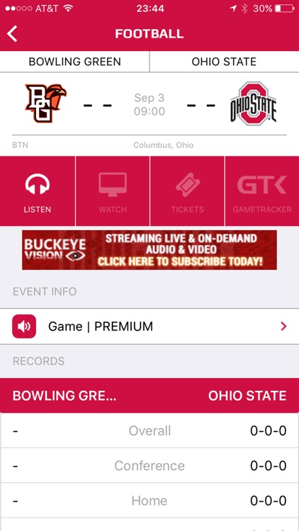 Ohio State Buckeyes Gameday LIVE