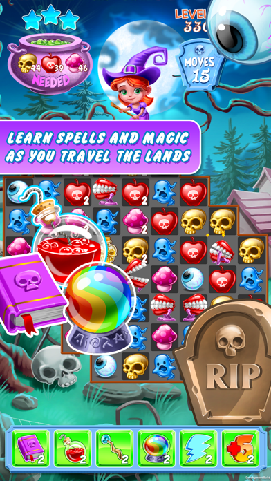 How to cancel & delete Creepy Crawly Kingdom - A Wicked Match 3 Puzzle from iphone & ipad 4