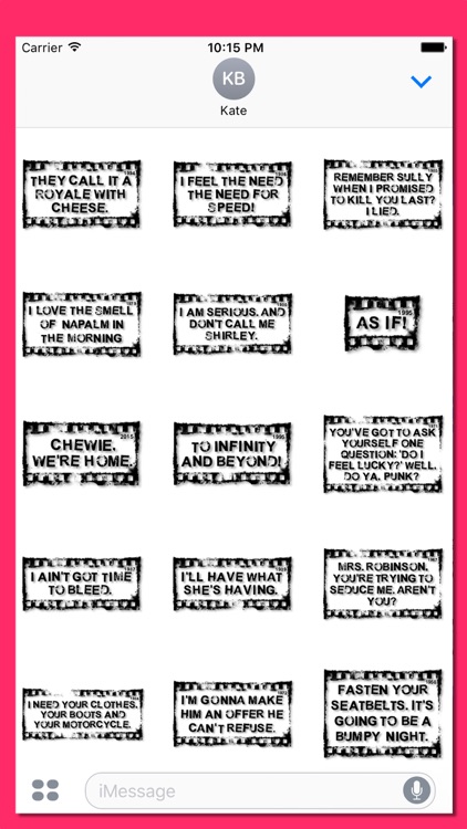 Rubber Stamp It - Movie Quotes