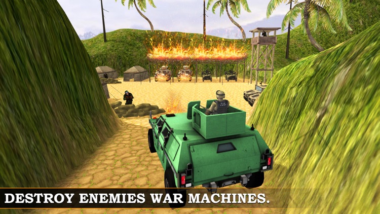 Army War jeep simulator & Shooting Battle Sim screenshot-3