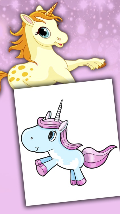 Unicorns coloring book for kids 2 to 6 years - Pro screenshot-4