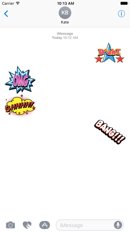 Comic Sticker for iMessage screenshot-3